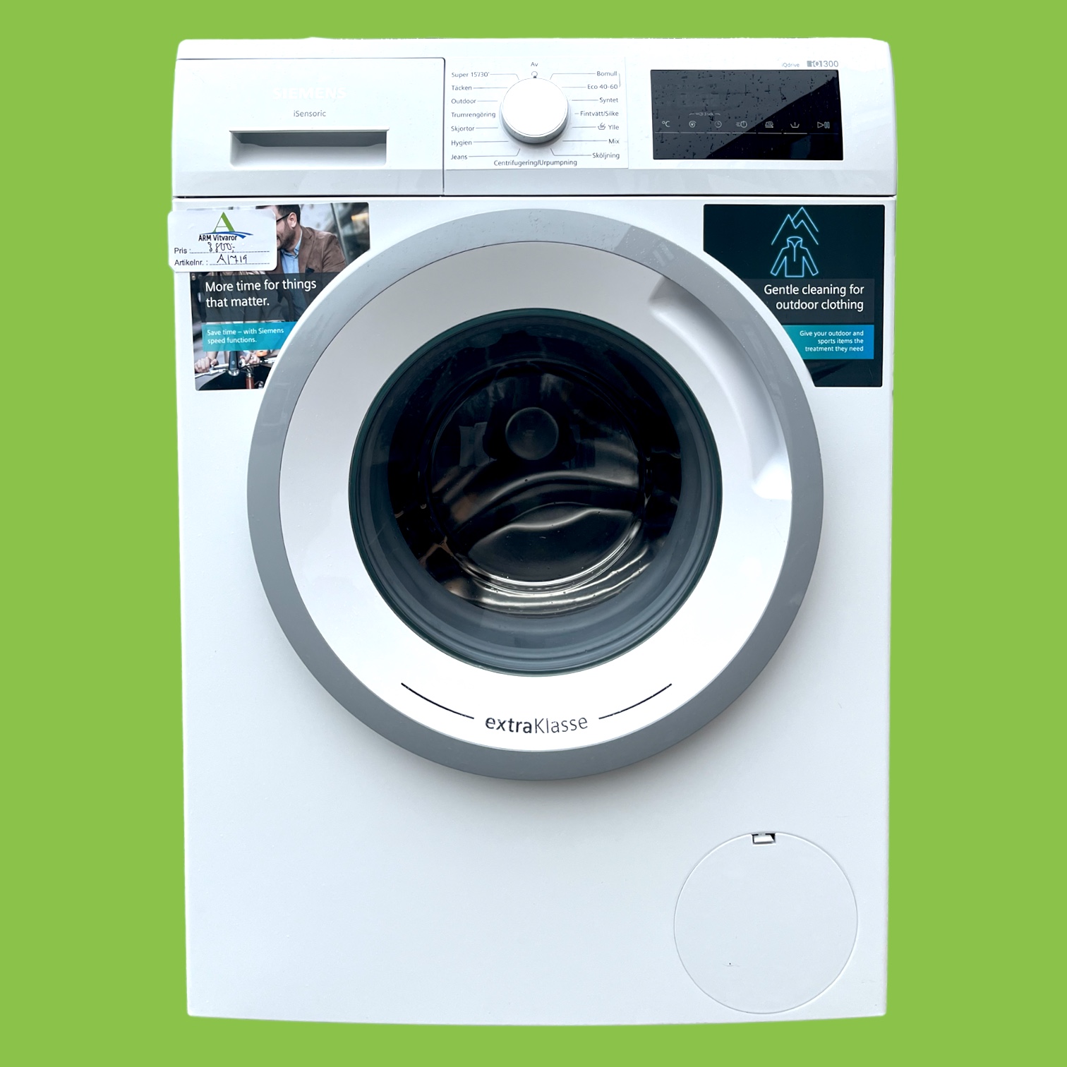 IMG_3934 Tvättmaskin 8 kg Siemens iQ300 WM14N2O6DN - Bild 1