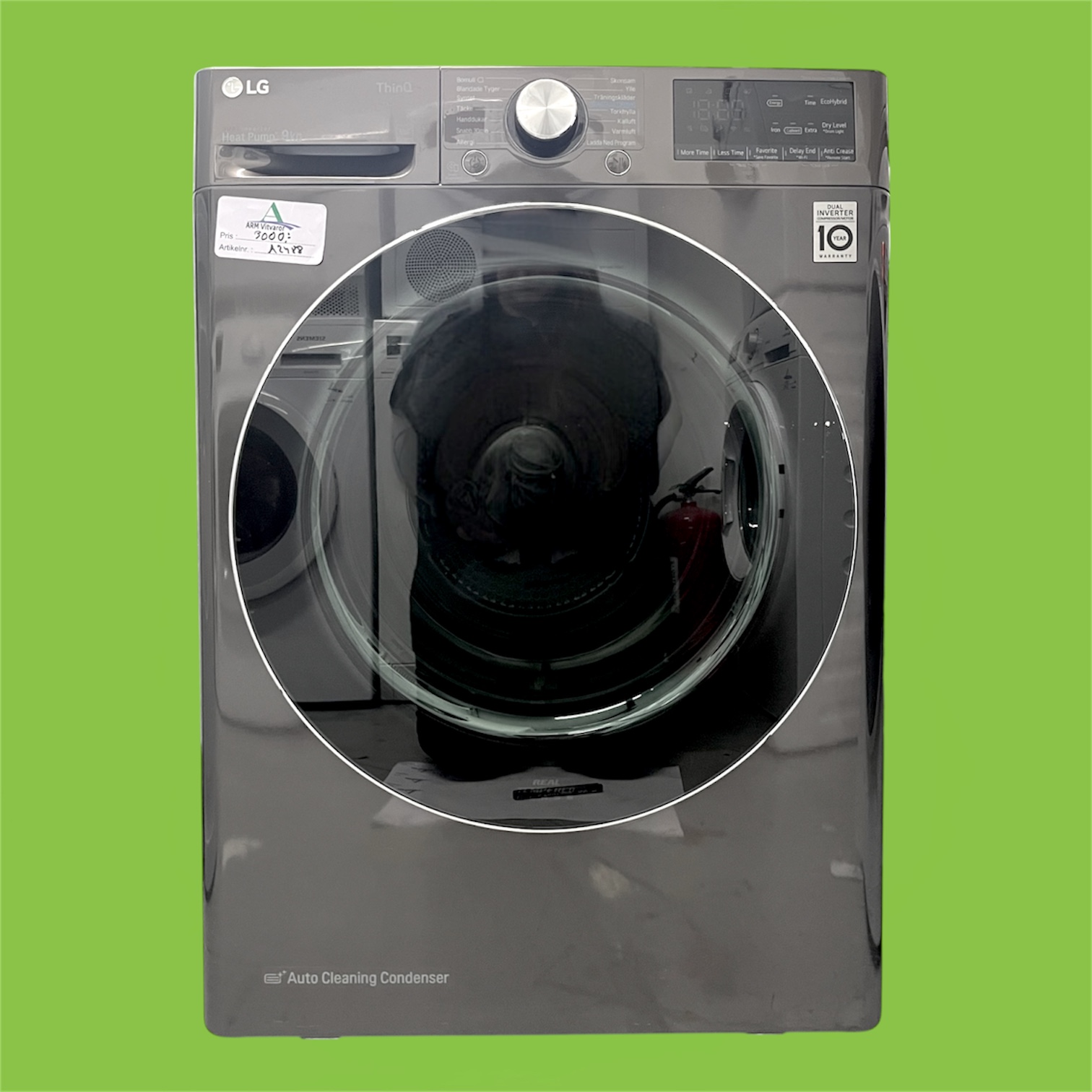 IMG_9001 Smart Torktumlare 9 kg LG DUAL Inverter EcoHybrid RV9DN902B - Bild 1