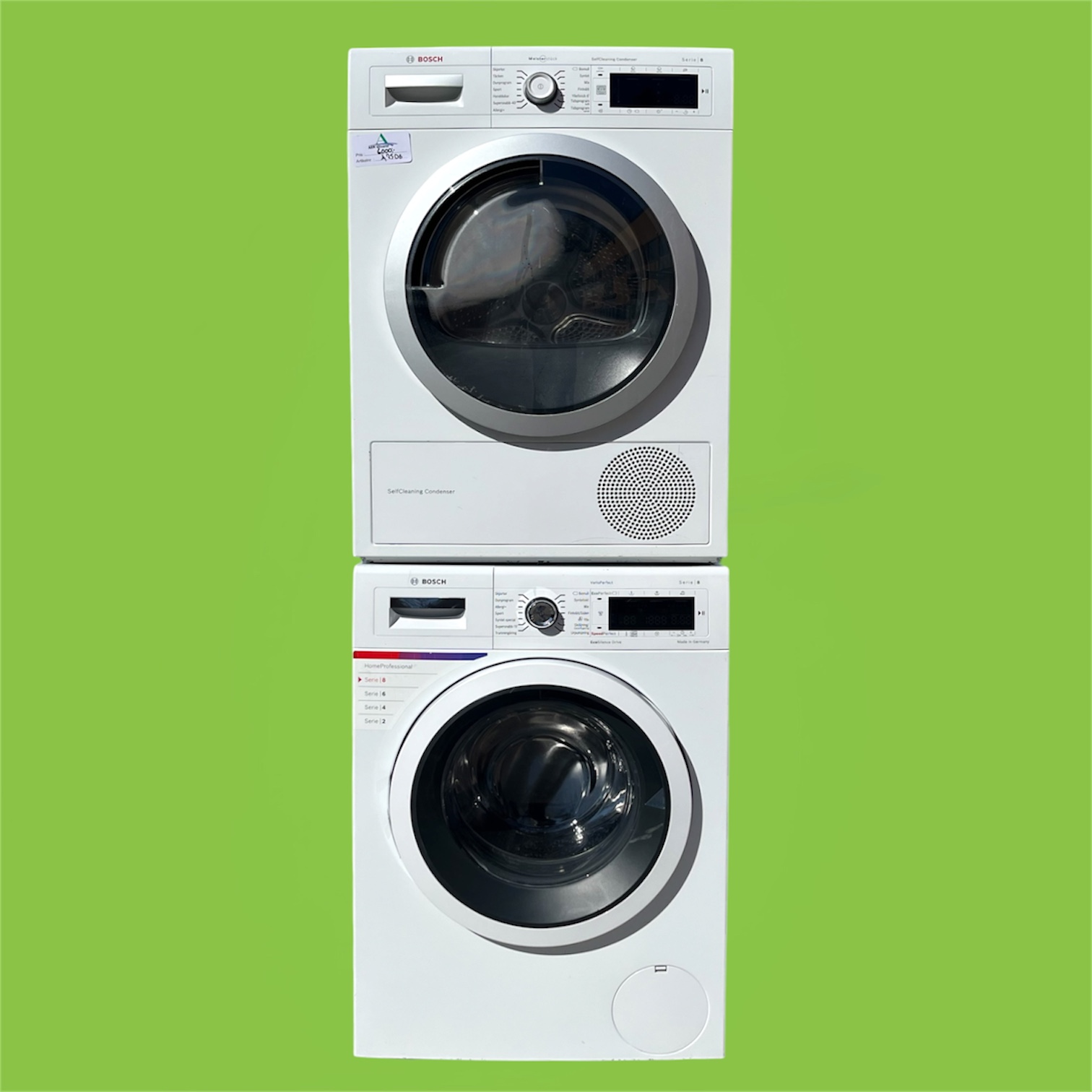 Photoroom_20260410_142835 Tvätt Tork 9 kg Bosch Serie 8 WAW325B9SN WTW875M8SN - Bild 1