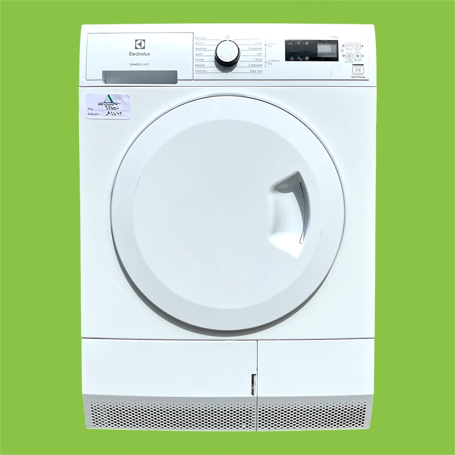 Photoroom_20260603_161301 Torktumlare 7 kg Electrolux EW2C327R1 - Bild 1