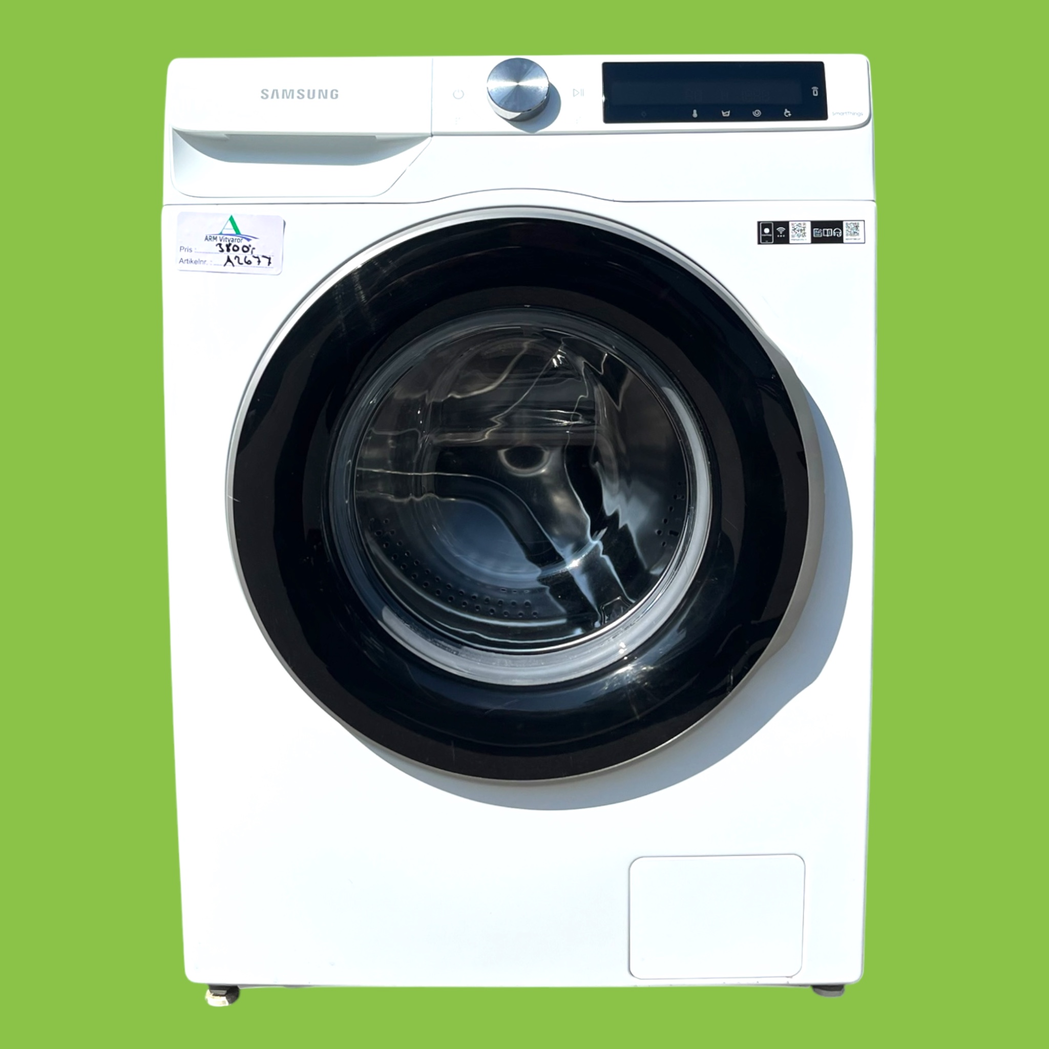 Photoroom_20260813_134037 Smart Tvättmaskin 8 kg Samsung 6300 AI EcoBubble WW80T634CLE - Bild 1
