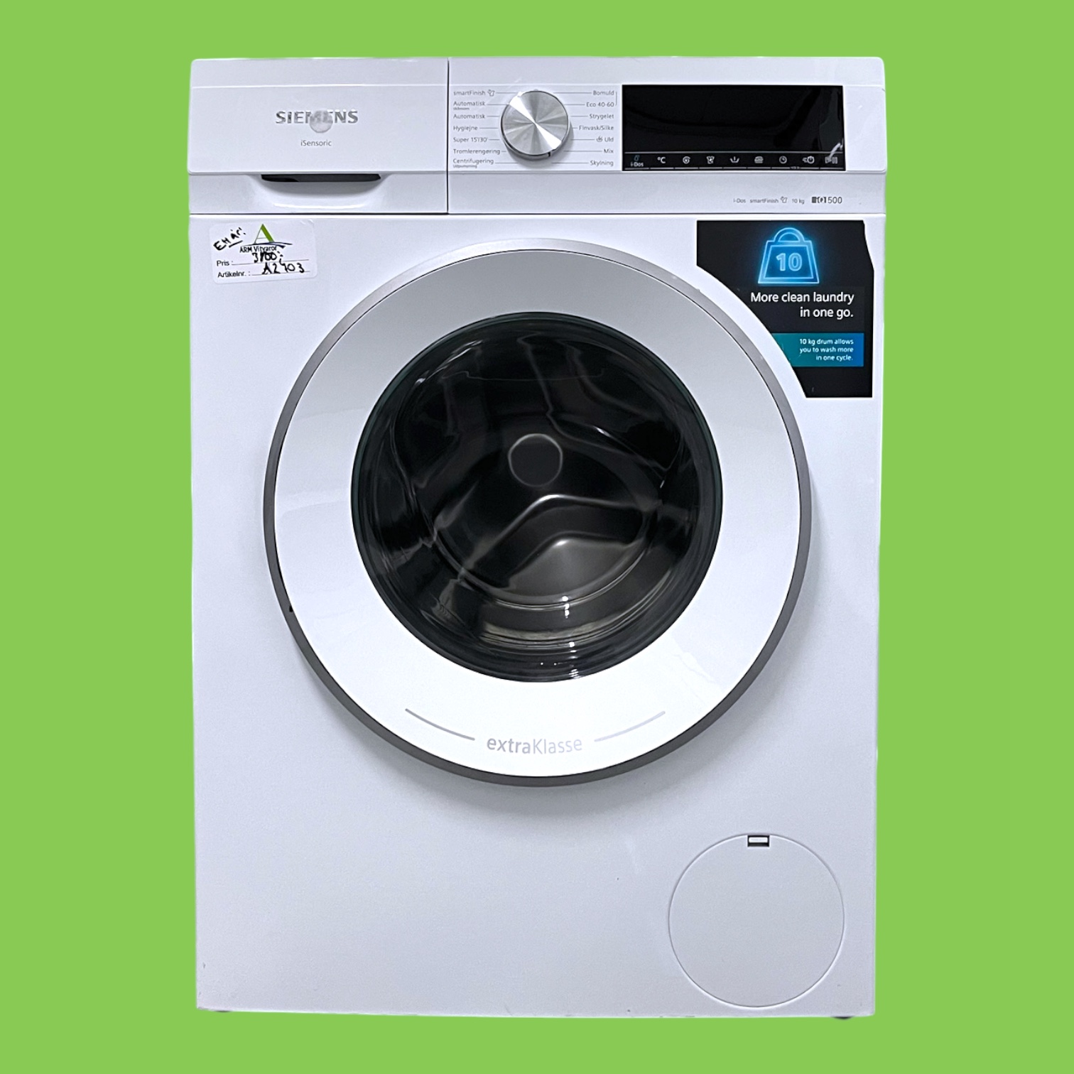Photoroom_20261020_103630 Tvättmaskin 10 kg Siemens iQ500 iSensoric i-Dos WG54G2F1DN - Bild 1
